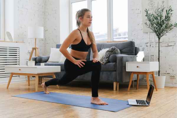 Woman exercising confidently after femiwand treatment Dudley